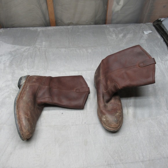 Cabelas Mens Boots 10.5 D Brown Leather GoreTex Insulated Pull On Waterproof VTG